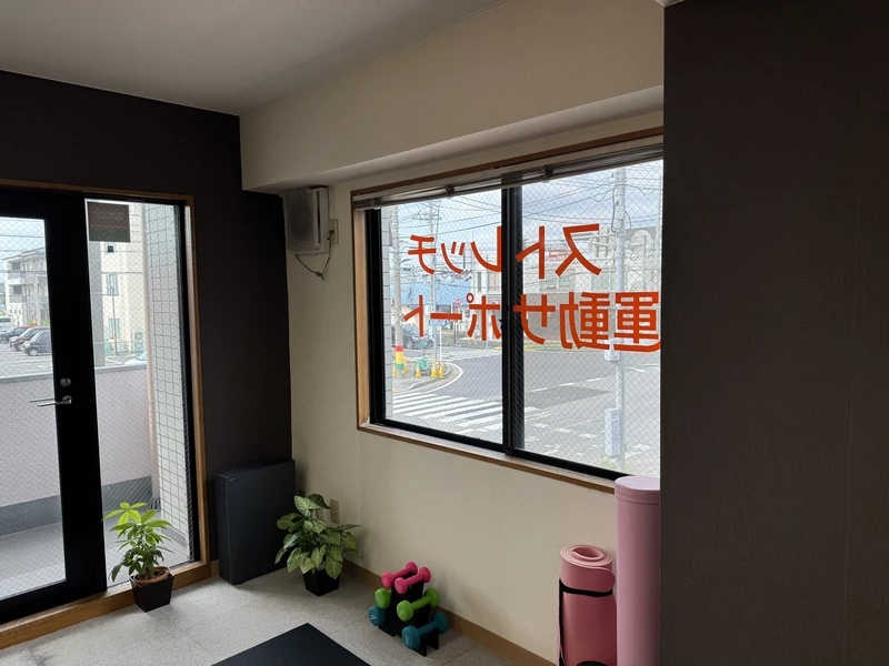 スタジオの受付